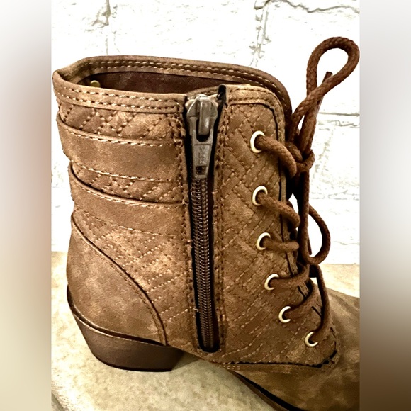 Roxy Womens Vargas Low Brown Buckle Cuban Heel Boots, Size 6, NEW - Picture 8 of 14